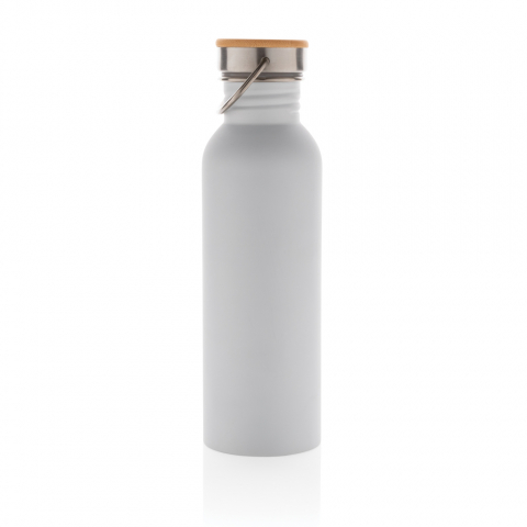 Sticlă modernă din inox cu capac din bambus – 710 ml [3]