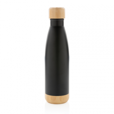 Sticlă termică din inox cu detalii din bambus – 520 ml [2]