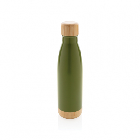 Sticlă termică din inox cu detalii din bambus – 520 ml [1]