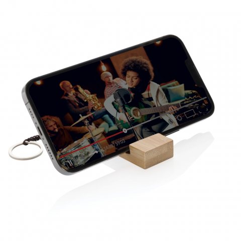 Suport pentru telefon din bambus 100% [3]