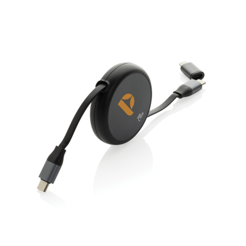 Terra RCS recycled aluminium retractable 240W 2-in-1 cable [6]