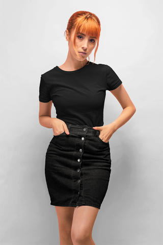 Tricou dama, model clasic, bumbac [0]