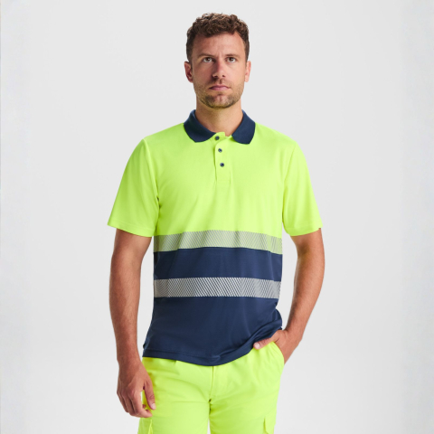 HI-VIS - Tricou polo bicolor, Vega