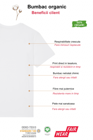 Tricou premium Sting, 100% bumbac organic, unisex [4]