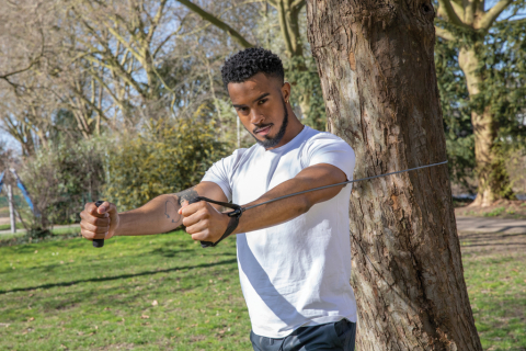 Tub de rezistență puternică cu husă și manual de exerciții [8]