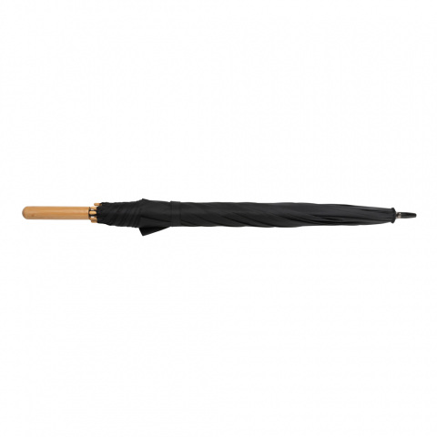 Umbrelă 23" Impact AWARE™, mâner elegant din bambus [3]
