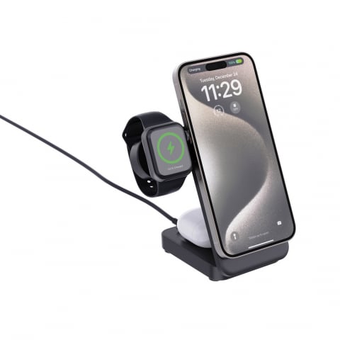 Stație de încărcare wireless 3-în-1, 15W [2]