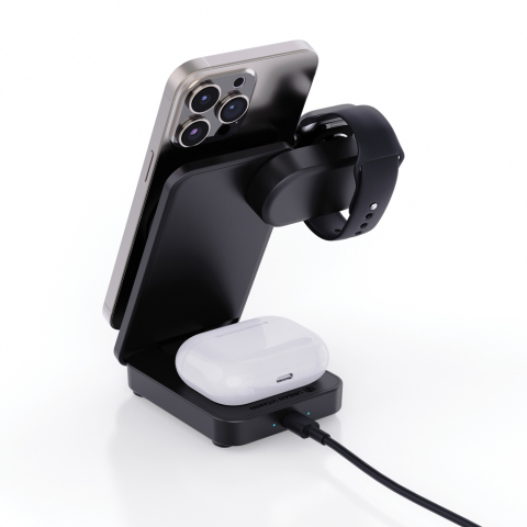 Stație de încărcare wireless 3-în-1, 15W [3]