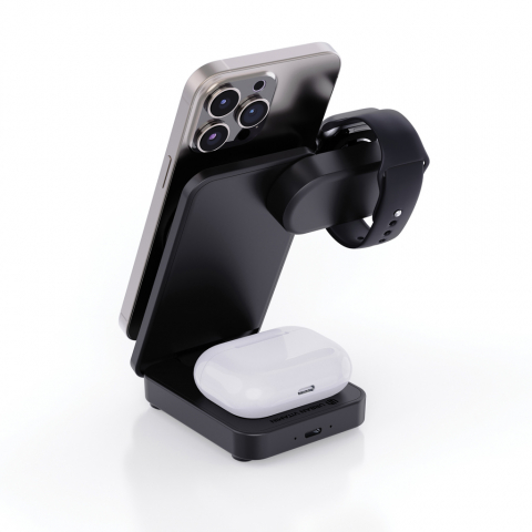 Stație de încărcare wireless 3-în-1, 15W [10]