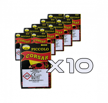 Emitatoare de Sunet - Emiţător sunet PICCOLO împotriva animalelor sălbatice 1 foc, set 10 cutii, 24/10/60