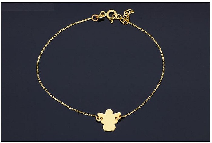 Bratara din aur 14K reglabila mobila dama cu Ingeras [2]