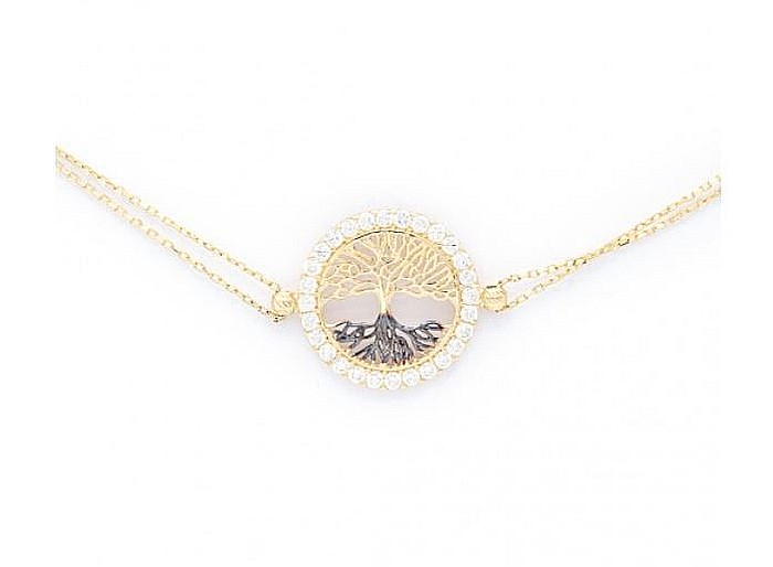 Bratara din aur galben 14k mobila dama Pomul vietii [2]