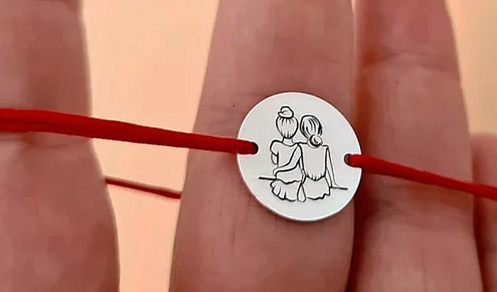 Bratara martisor snur rosu Banut argint 925 Ghiocel [2]