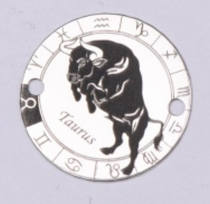Bratara snur negru Banut argint 925 gravat Zodie Taur [5]