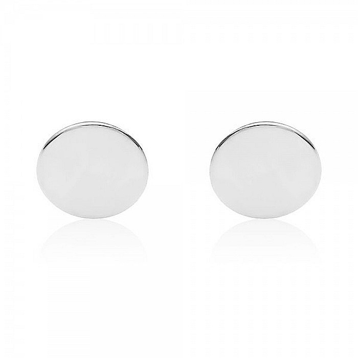 Cercei aur alb 14K  bebelusi nou nascuti Banuti 4mm [4]