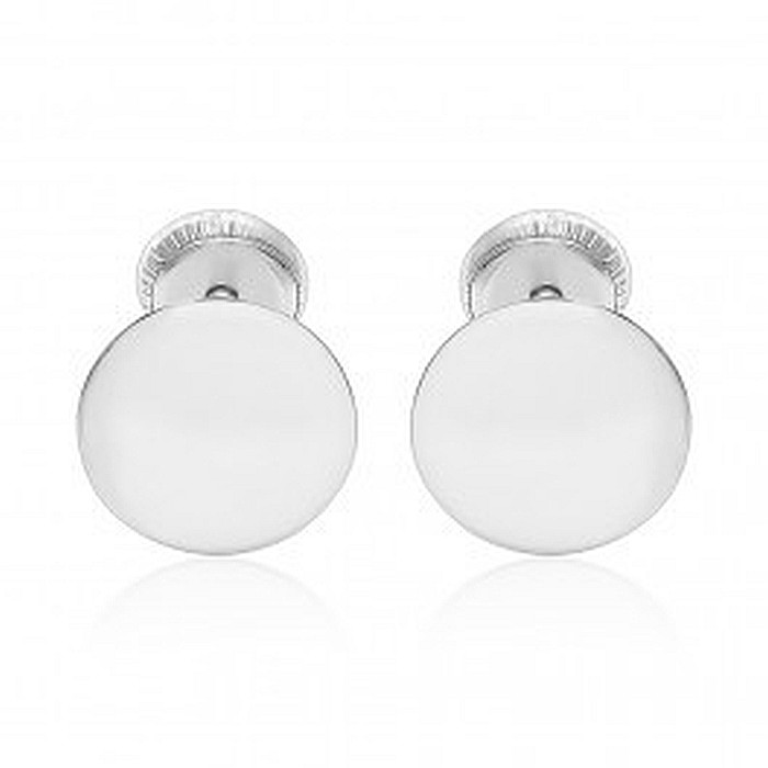 Cercei aur alb 14K copii fete Banuti 6mm [2]