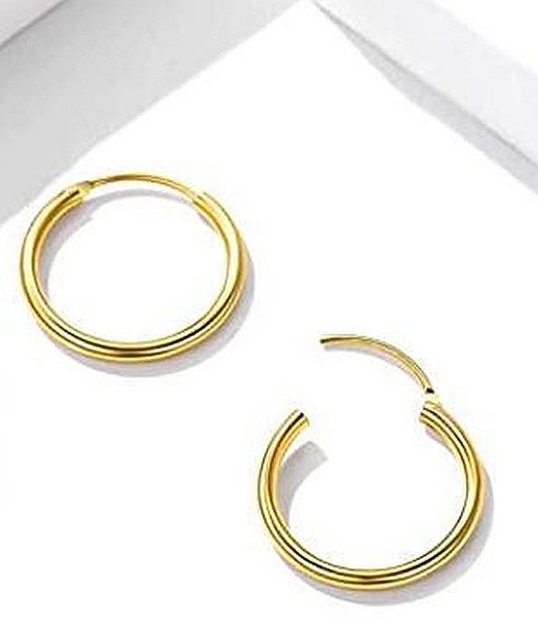 Cercei de aur 14K rotunzi nou nascuti bebelusi Tortite 8 mm [5]