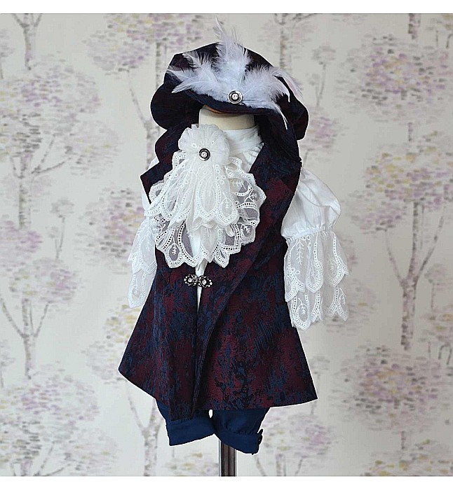 Costum botez baiat de vara Print elegant LUC [2]