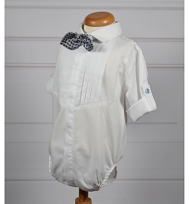 Costum botez baiat pentru vara BERTIE, camasa body, 6 piese [4]