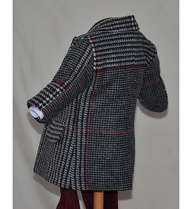 Costum cu palton botez baieti toamna-iarna CARTER, 6 piese [5]