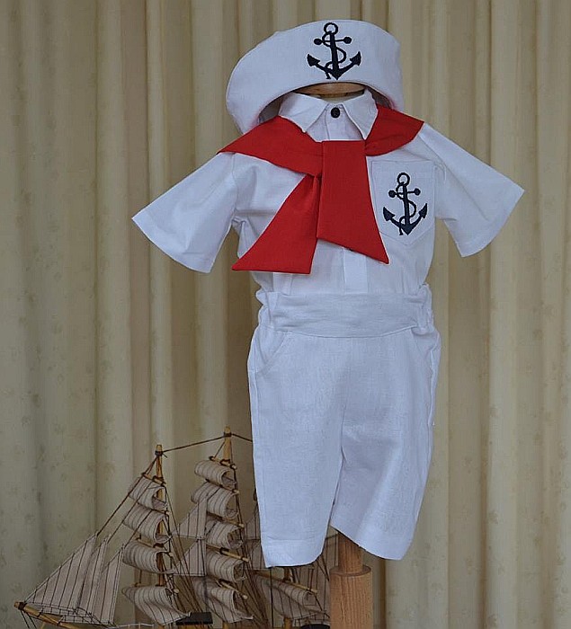 Costum de botez baiat pentru vara MARINAR [2]