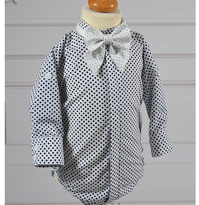 Costum de Botez baieti Gerald din catifea, 4 piese [5]