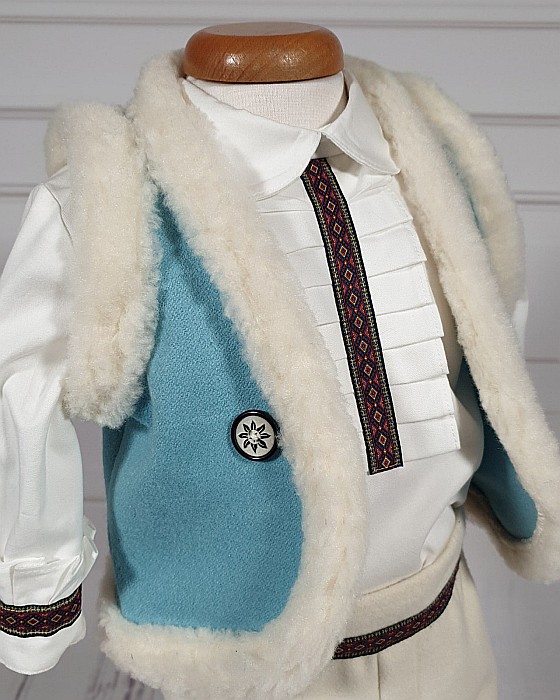 Costum traditional de botez baieti pentru iarna, Leonard [3]