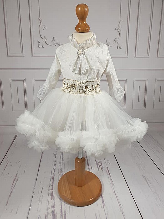 Costumas elegant de botez vara Yasmine - body si tutu [2]