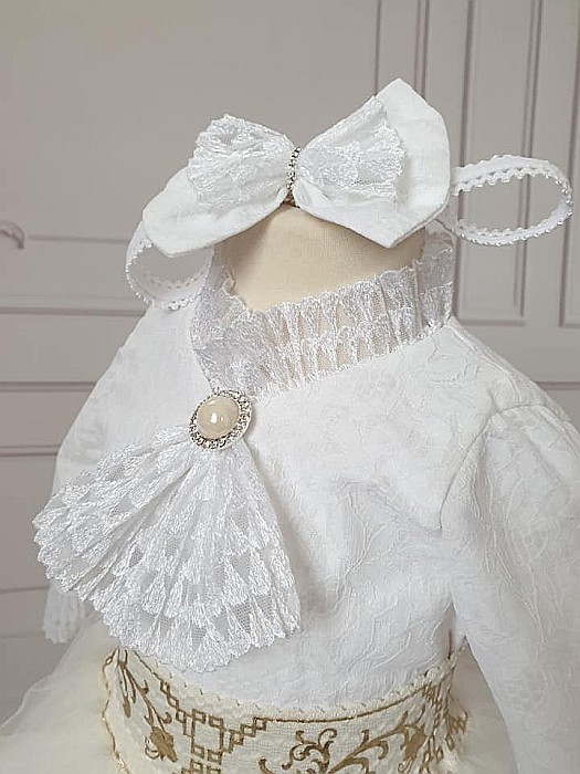 Costumas elegant de botez vara Yasmine - body si tutu [5]