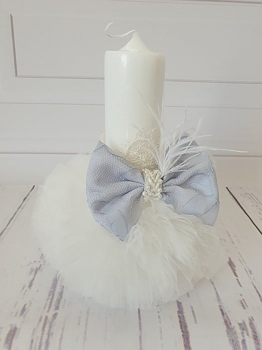 Lumanare de botez fetita bleu Cinderella [2]