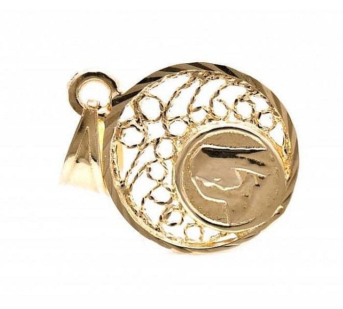 Pandantiv din aur galben ICONITA Maica Domnului [2]