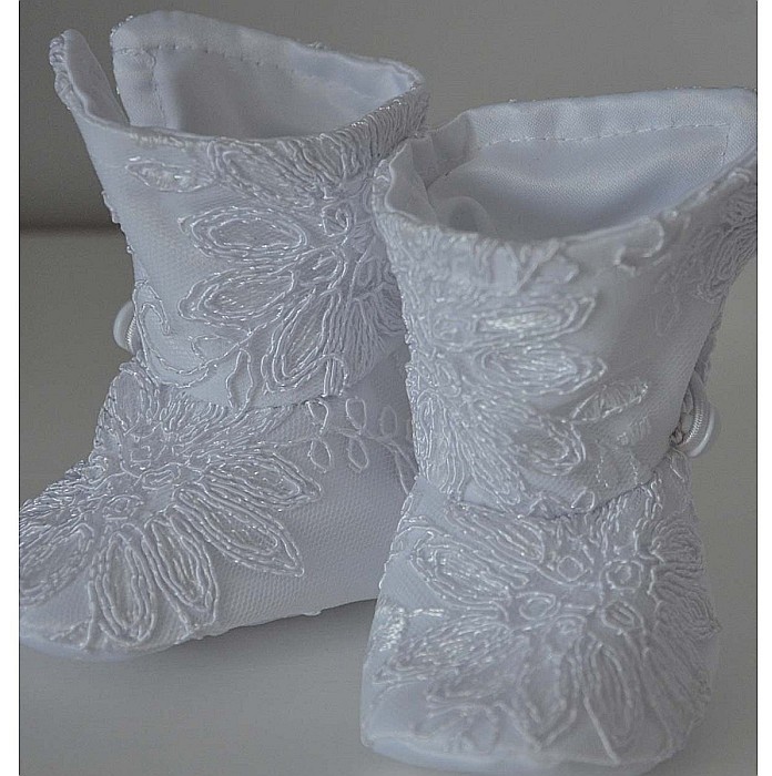 Rochita alba de botez catolic ANGEL - set dantela alba, 3 piese [4]