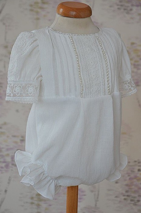 Rochita botez bebe alba pentru vara, Little White Angel [2]