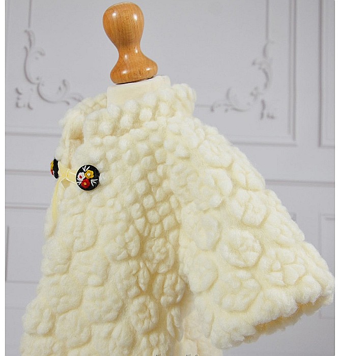Rochita De Botez Si Paltonas Traditional Fetite Din Lana, 4 Piese, CATINCA [5]