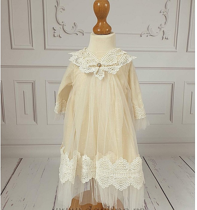 Rochita De Botez Si Paltonas Traditional Fetite Din Lana, 4 Piese, CATINCA [3]