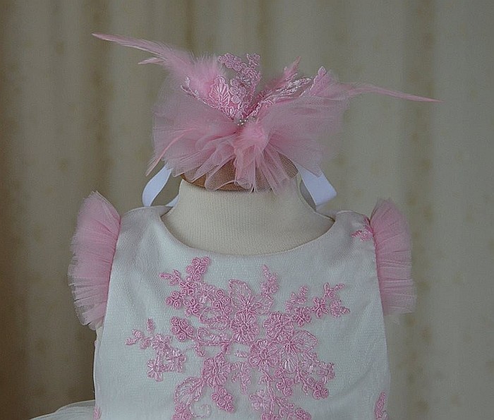 Rochite botez roz vara Pink SNOWFLAKE - set vesel de vara, 3 piese [2]