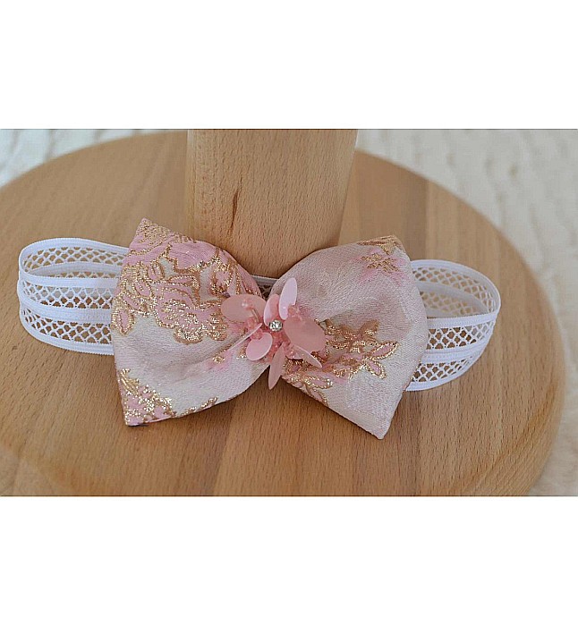 Rochite de botez- Rochita botez fete vara roz ROSE, 3 piese [4]
