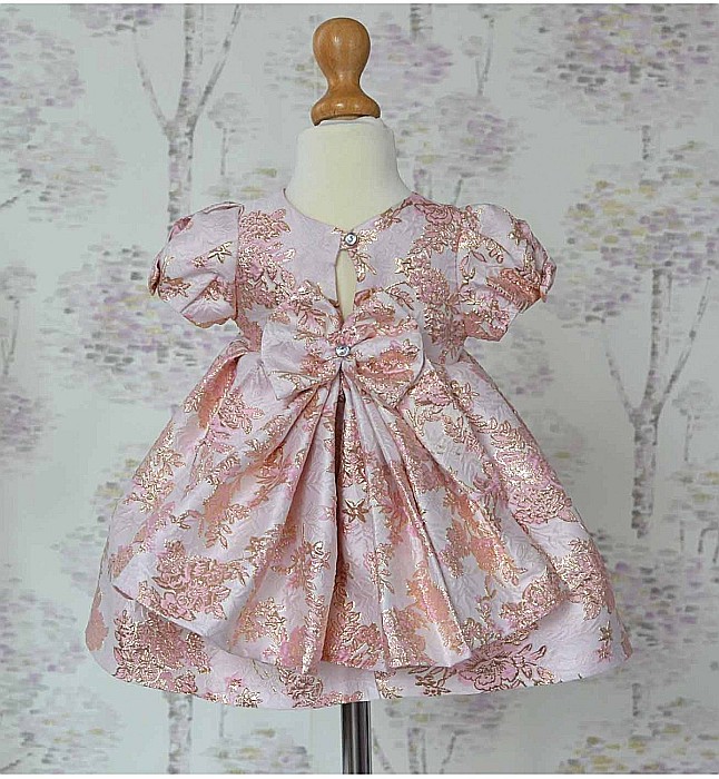 Rochite de botez- Rochita botez fete vara roz ROSE, 3 piese [3]