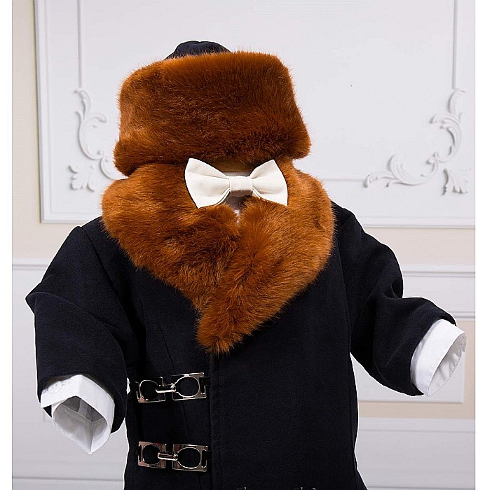 Set costum, lumanare si trusou de botez baieti toamna-iarna Sebastian [6]
