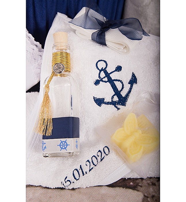Trusou botez baiat personalizat biserica Marea Albastra [3]