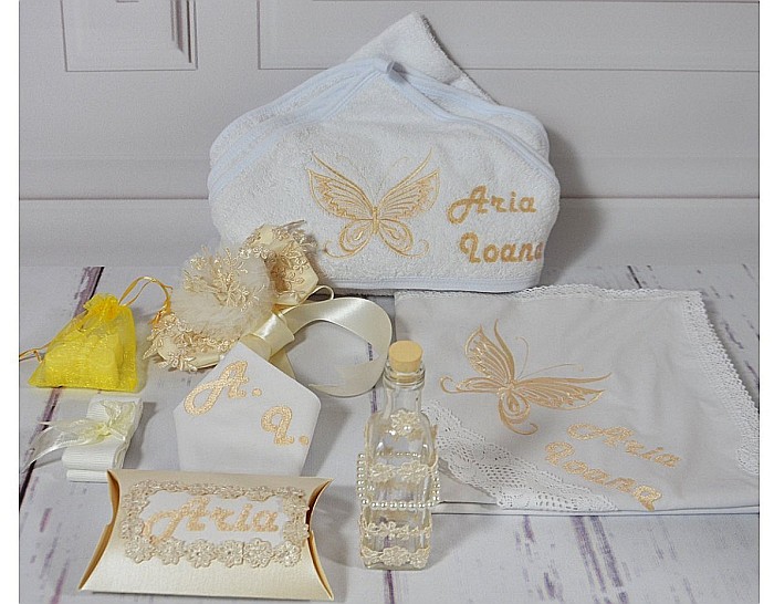 Trusou botez fete fetite cu dantela Beige, Innocence [7]
