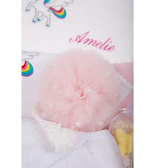 Trusou botez fetite biserica personalizat UNICORN 9 piese [6]