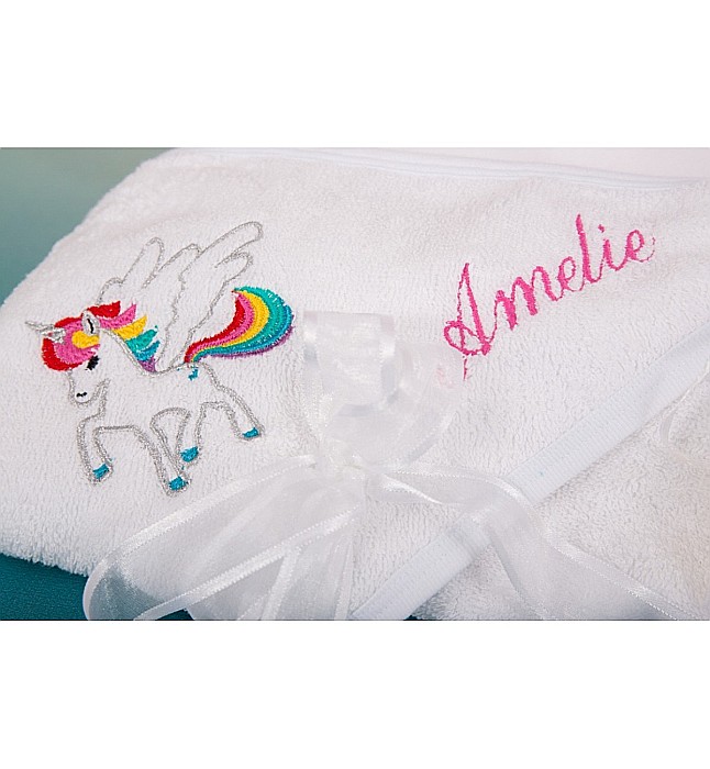 Trusou botez fetite biserica personalizat UNICORN 9 piese [4]