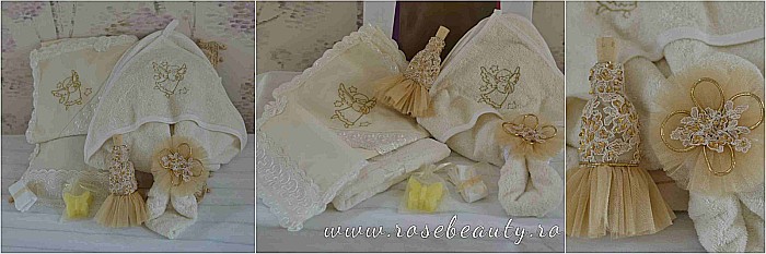 Trusou botez fetite fete auriu biserica Goldie [3]