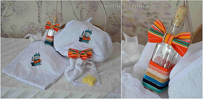 Trusou colorat de botez biserica baietel, 8 piese [3]