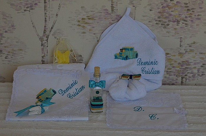 Trusou de botez biserica baieti, 8 piese, Cars [4]