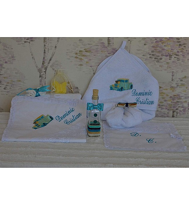 Trusou de botez biserica baieti, 8 piese, Cars [3]