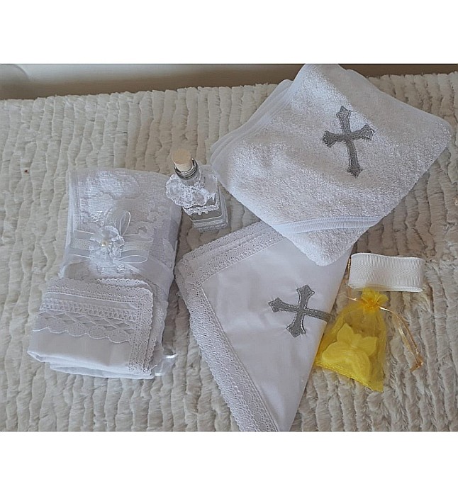 Trusou de Botez fetite baieti Cruce brodata, CROCE [3]