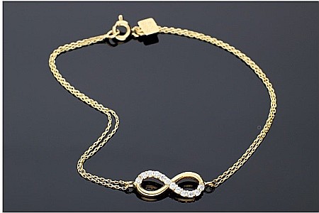 Bratara de aur 14K mobila Infinit- Bratari de aur dama [0]