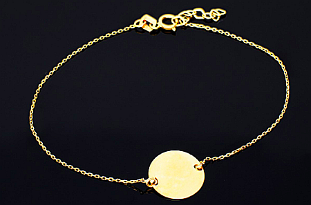 Bratara din aur 14K dama cu Banut - Bratari de aur femei [0]